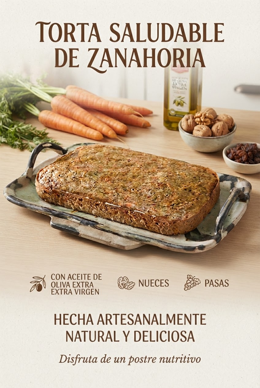Torta de zanahoria saludable